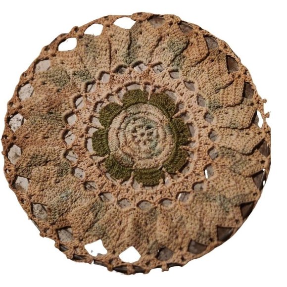 Retro Crocheted Trivet Kitchen Hot Pan Protector Boho Trivet Set - Picture 2 of 6